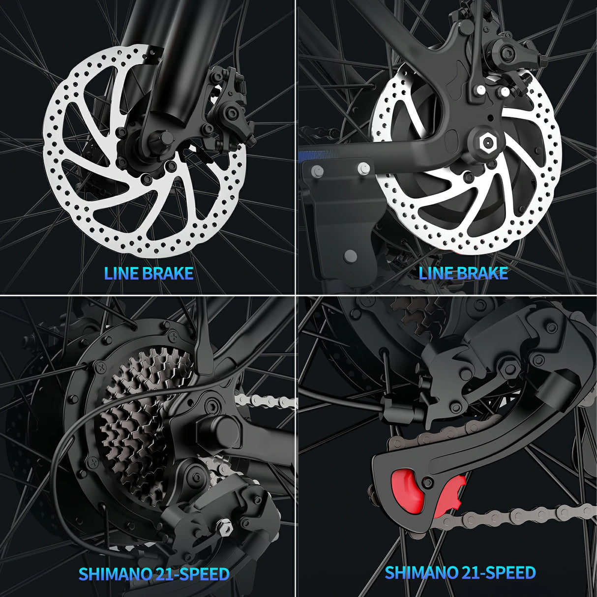 YVY S29 Pro 29" Mountain Electric Bike 1000W Motor 48V 21Ah Battery