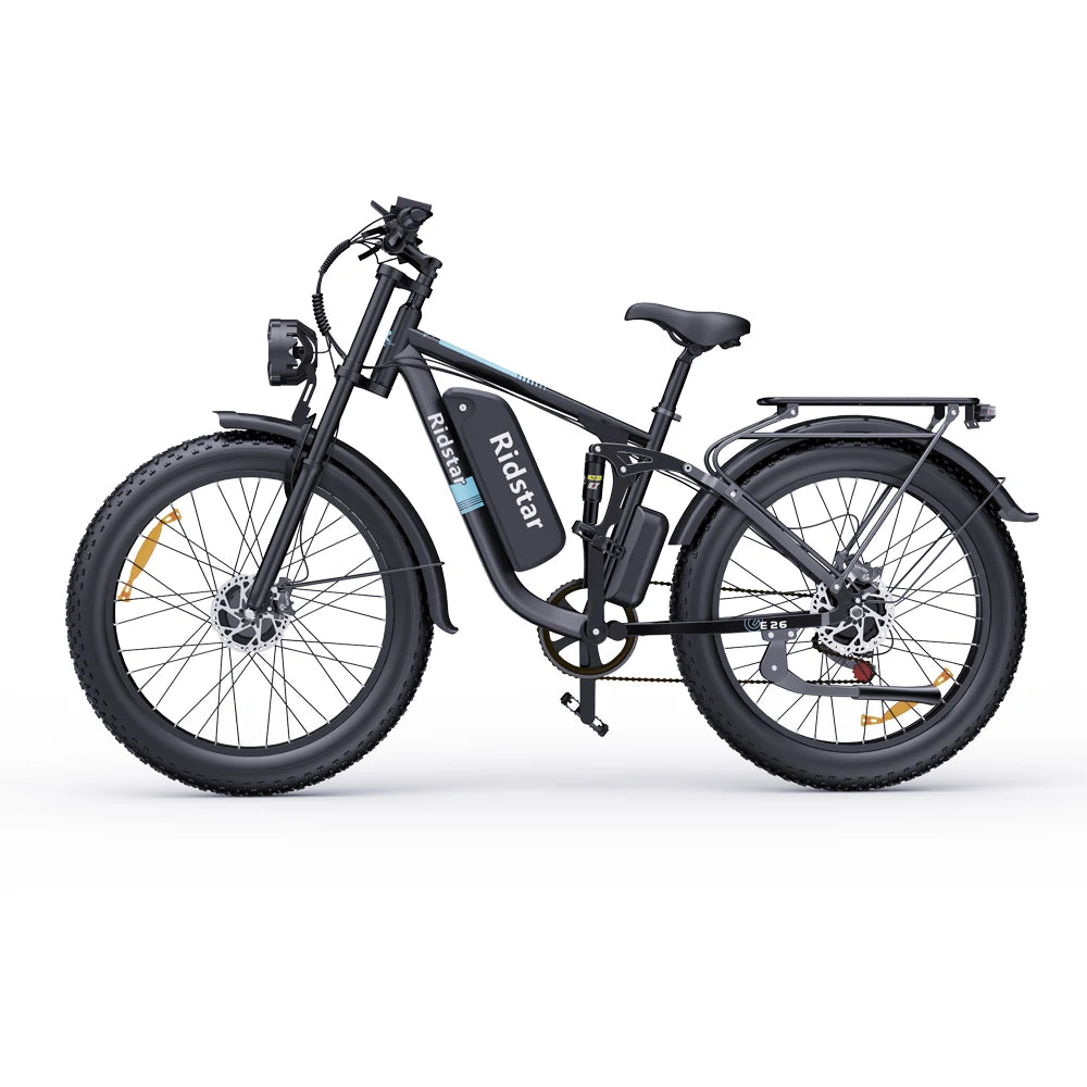 YVY E26 Pro 26" Fat Tires Mountain Electric Bike 2000W Dual Motor 48V 23Ah Battery
