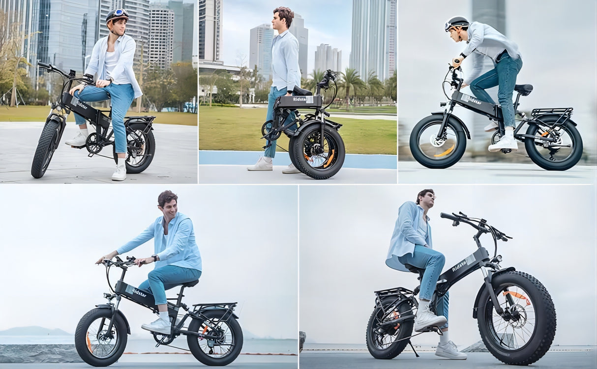 YVY H20 20" Foldble Electric Bike 1000W Motor 48V 15Ah Battery