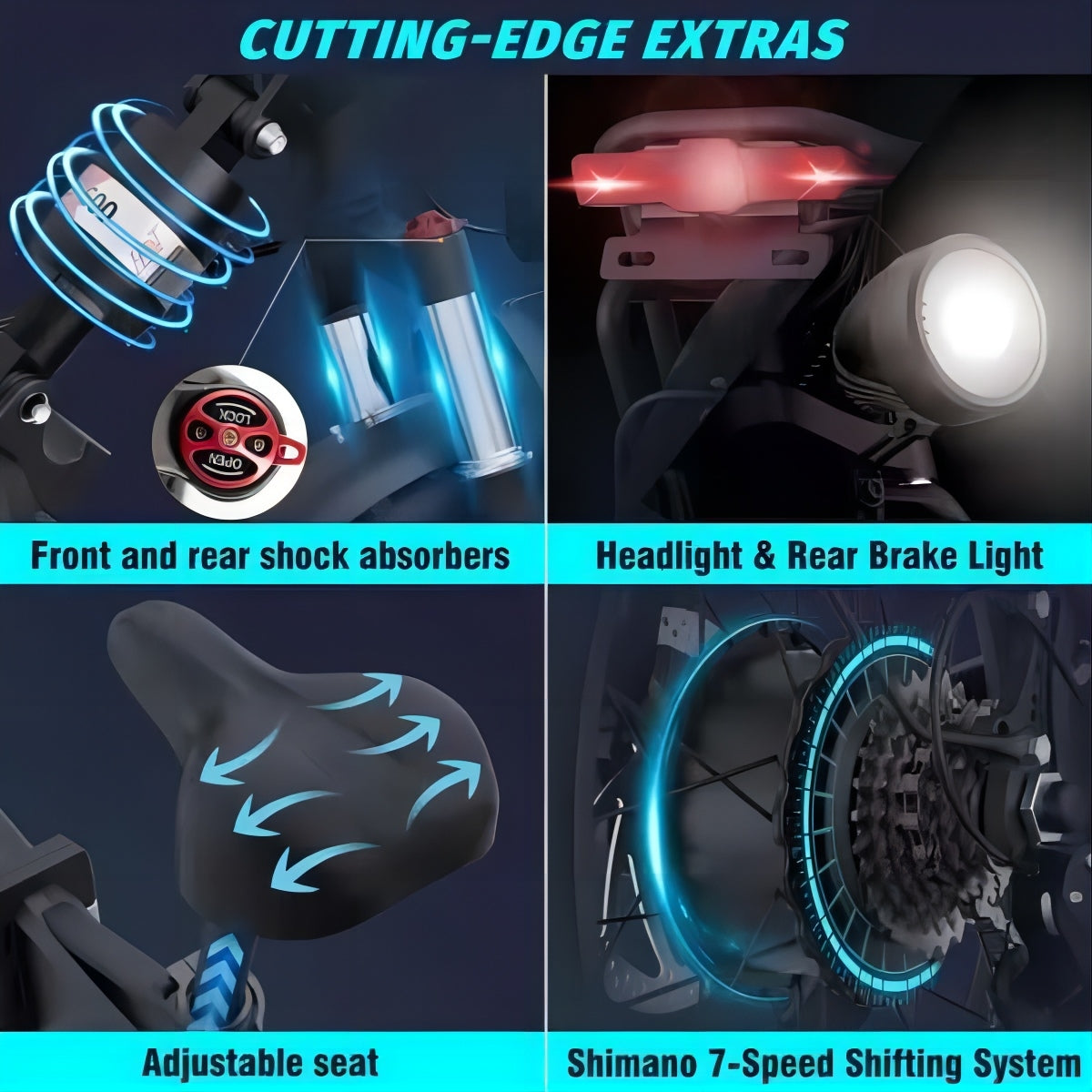 YVY H20 Pro 20" Folding Electric Bike 2000W Motor 48V 23AH Battery