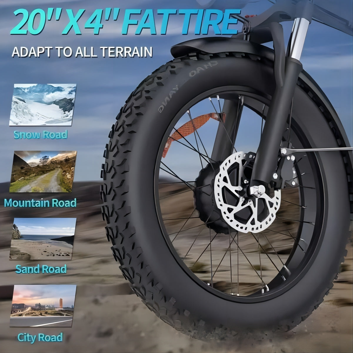 YVY H20 Pro 20" Folding Electric Bike 2000W Motor 48V 23AH Battery