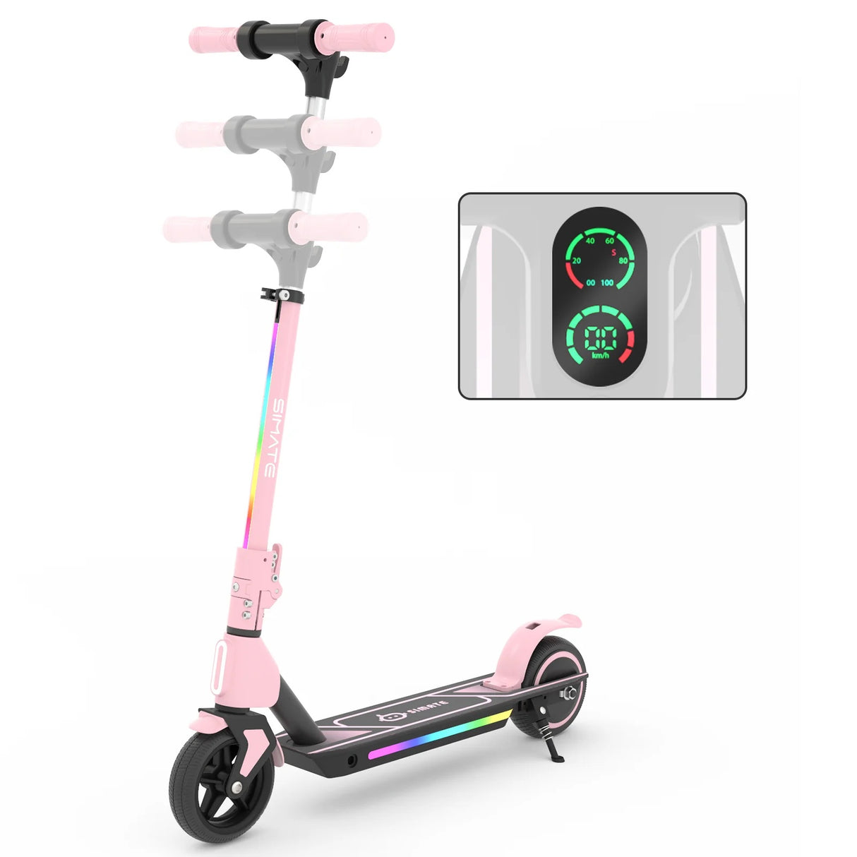 SIMATE S2PRO 6.5" Kid's Foldable Electric Scooter 130W Motor 21.6V 2.5Ah Battery