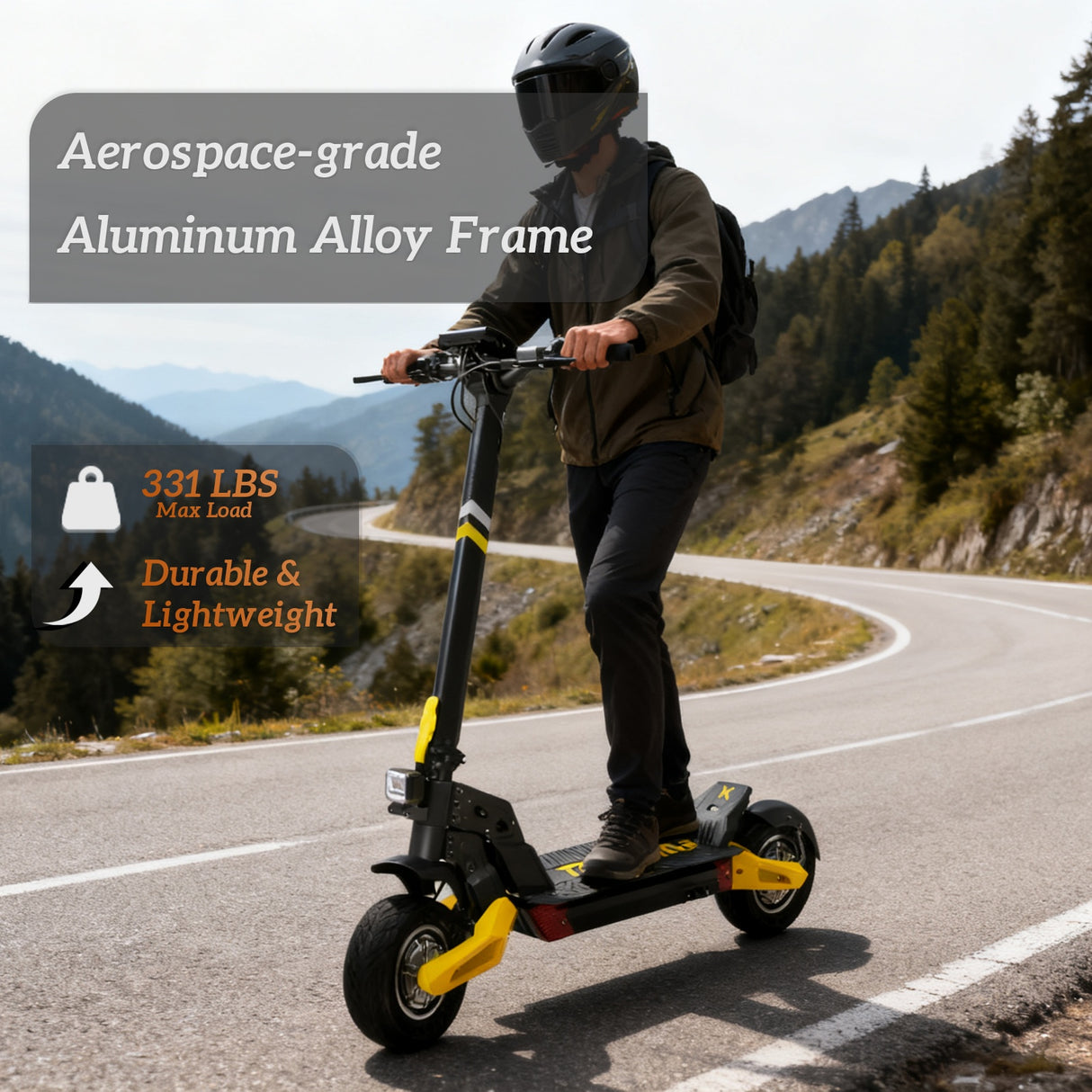 TOOINS X2 10" Electric Scooter Dual Motor 2000W 48V 21Ah Battery