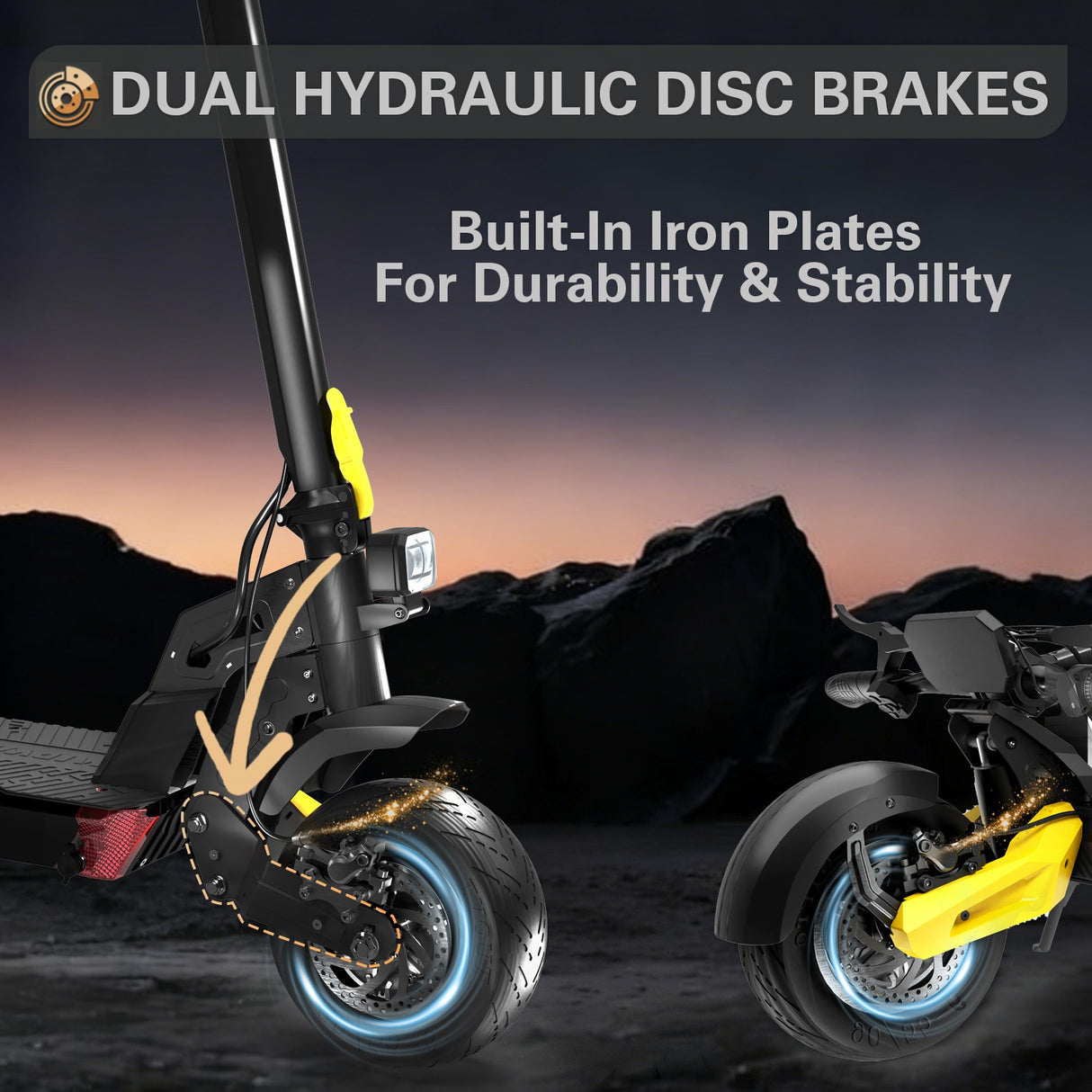 TOOINS X2 10" Electric Scooter Dual Motor 2000W 48V 21Ah Battery