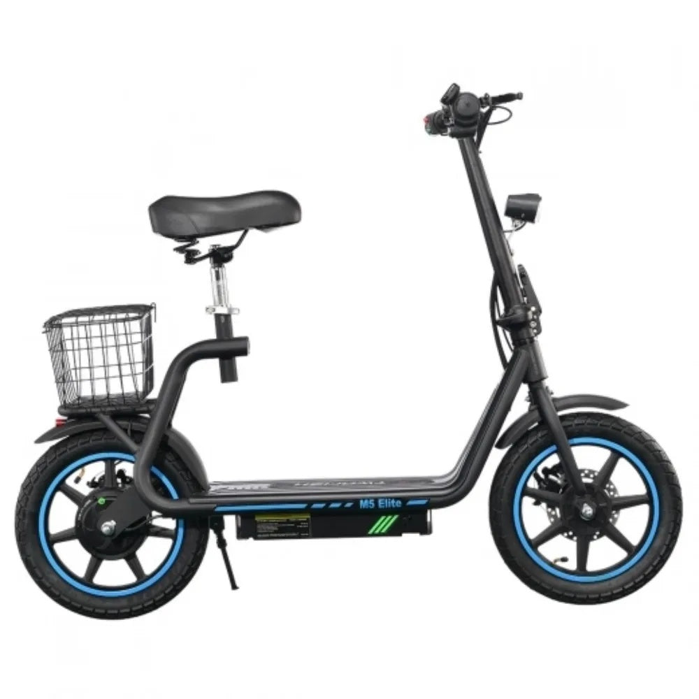 BOGIST M5 Elite 14'' Scooter Électrique 500W Moteur 48V 13Ah Siège et Transporteur