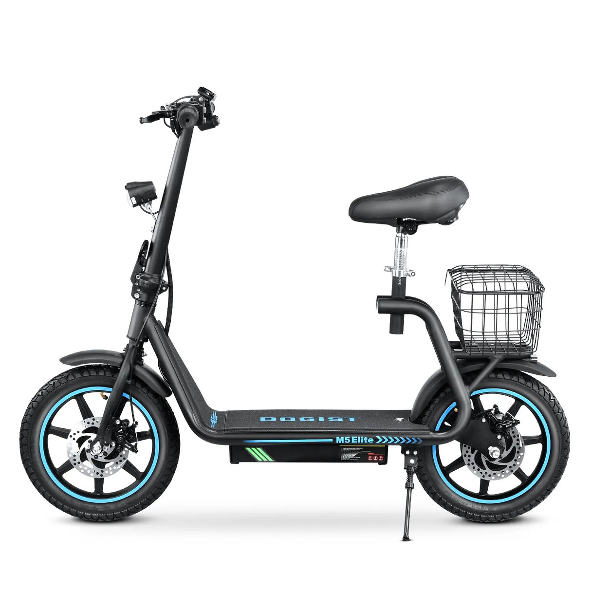 BOGIST M5 Elite 14'' Scooter Électrique 500W Moteur 48V 13Ah Siège et Transporteur