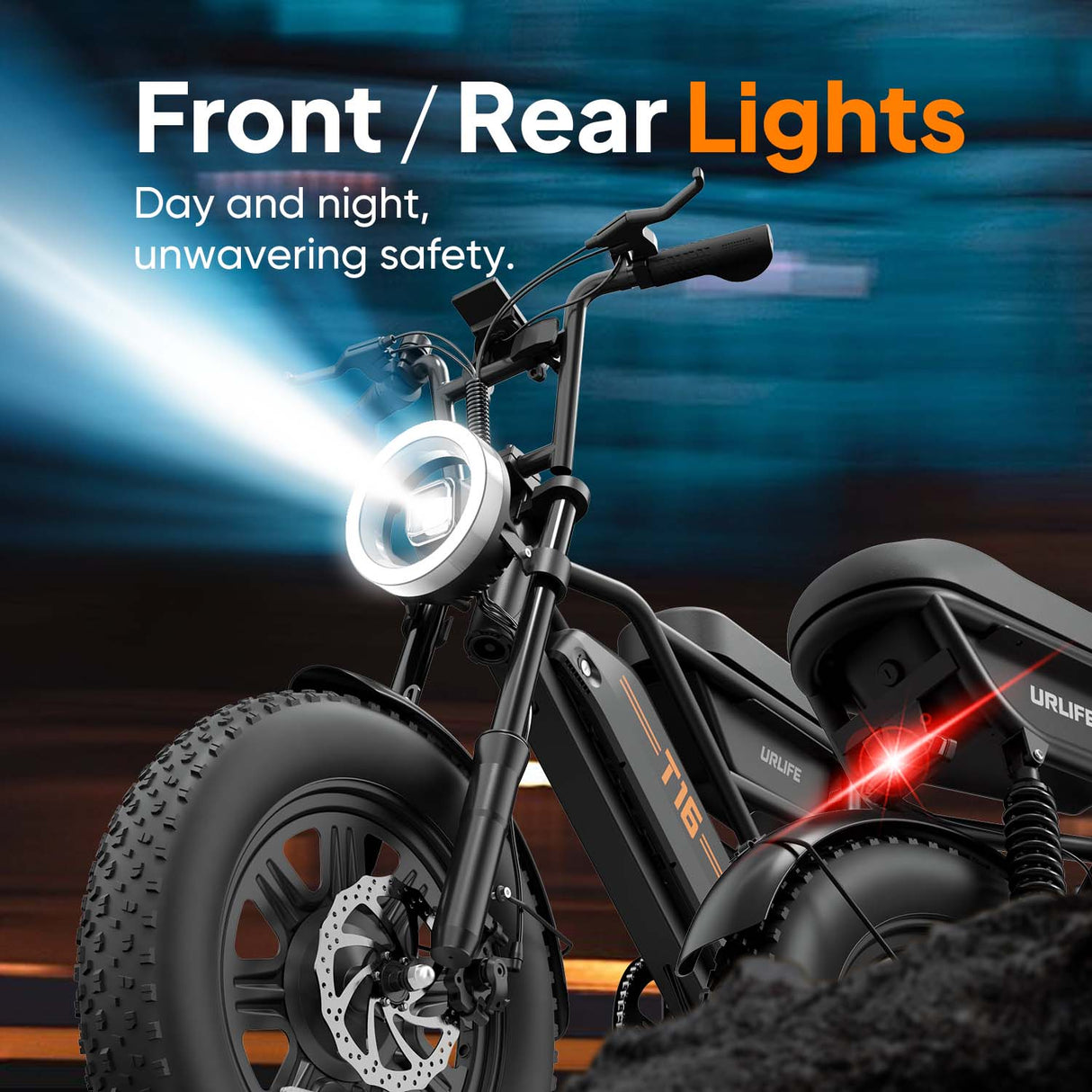 URLIFE T16 16" Off-Road E-Bike 250W Motor 48V 13Ah Battery