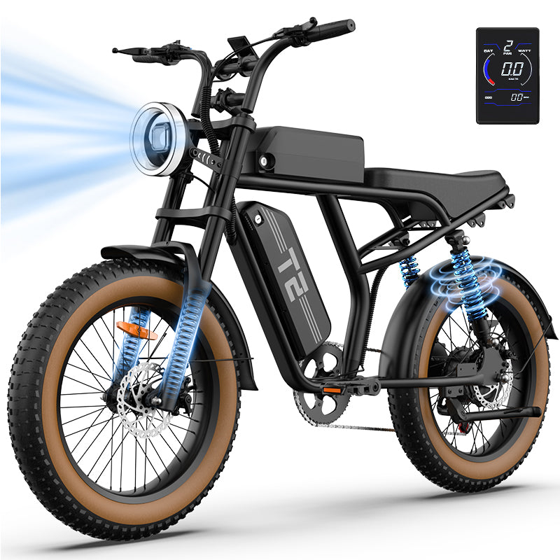 URLIFE T2 20" Off Road Electric Bike 745W Motor 48V 15.6Ah Battery (US Version)