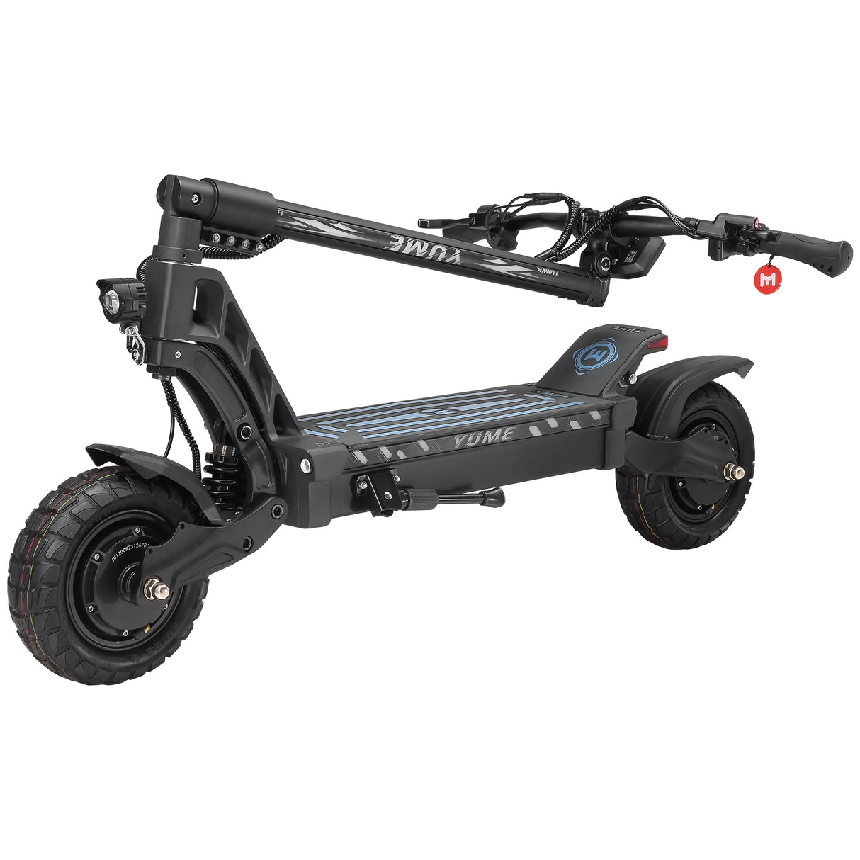 YUME Hawk 10" All-Terrain Electric Scooter 1200W*2 Dual Motors 60V 22.5Ah Battery
