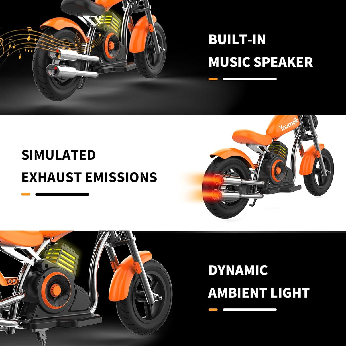 YOUMOTA KB20 12" Kid's Electric Bike 160W Motor 18.5V 4Ah Battery(Multi-functional Battery)