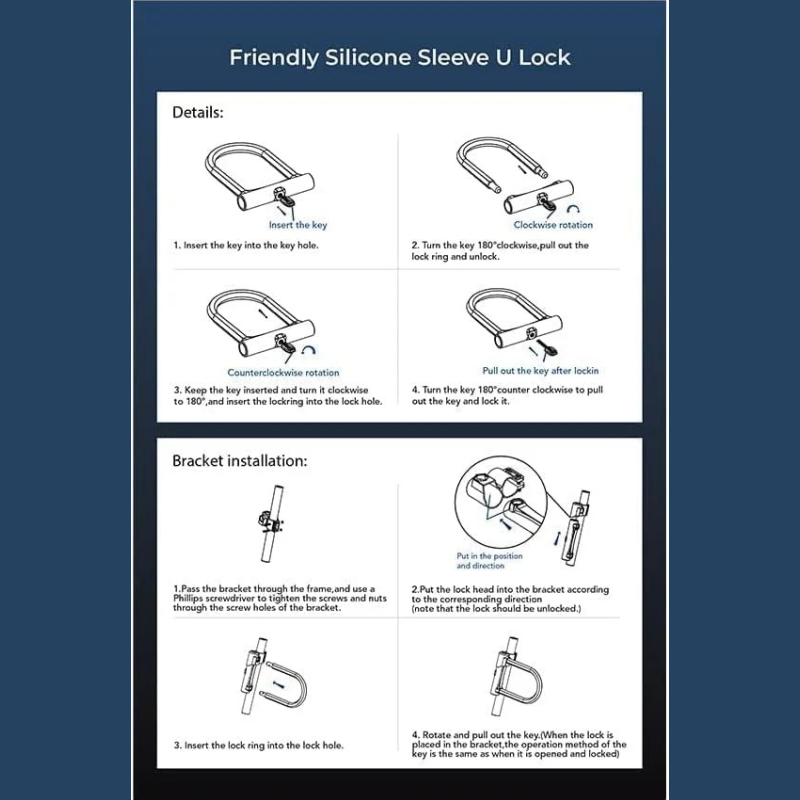 Gleeride Electric Bike U Lock