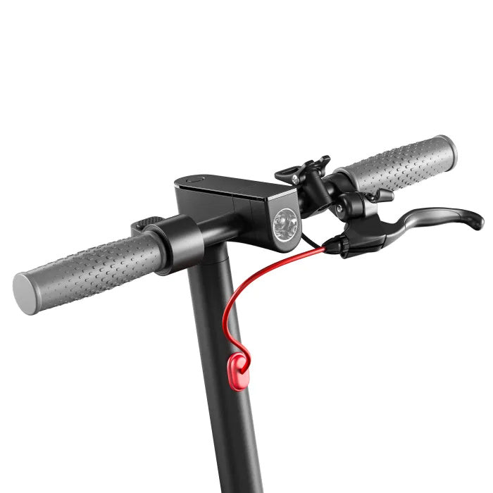 front of the car, handle, headlight, brake of EMOKO HT-H4 Pro black red gray silver 8.5 inch wheel tires Electric Scooter gleeride