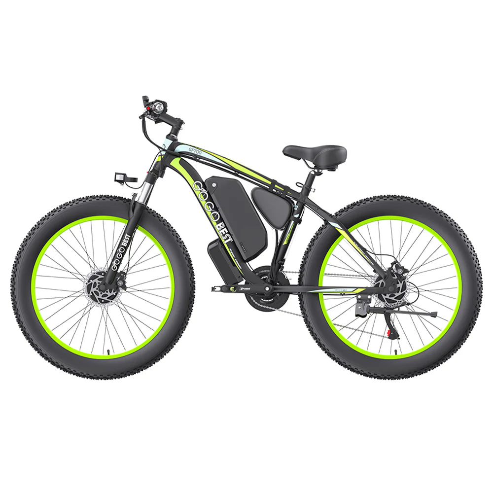 GOGOBEST GF700 26*4" Fat Tire Electric Mountain Bike 500W Motor 48V 17.5Ah Battery
