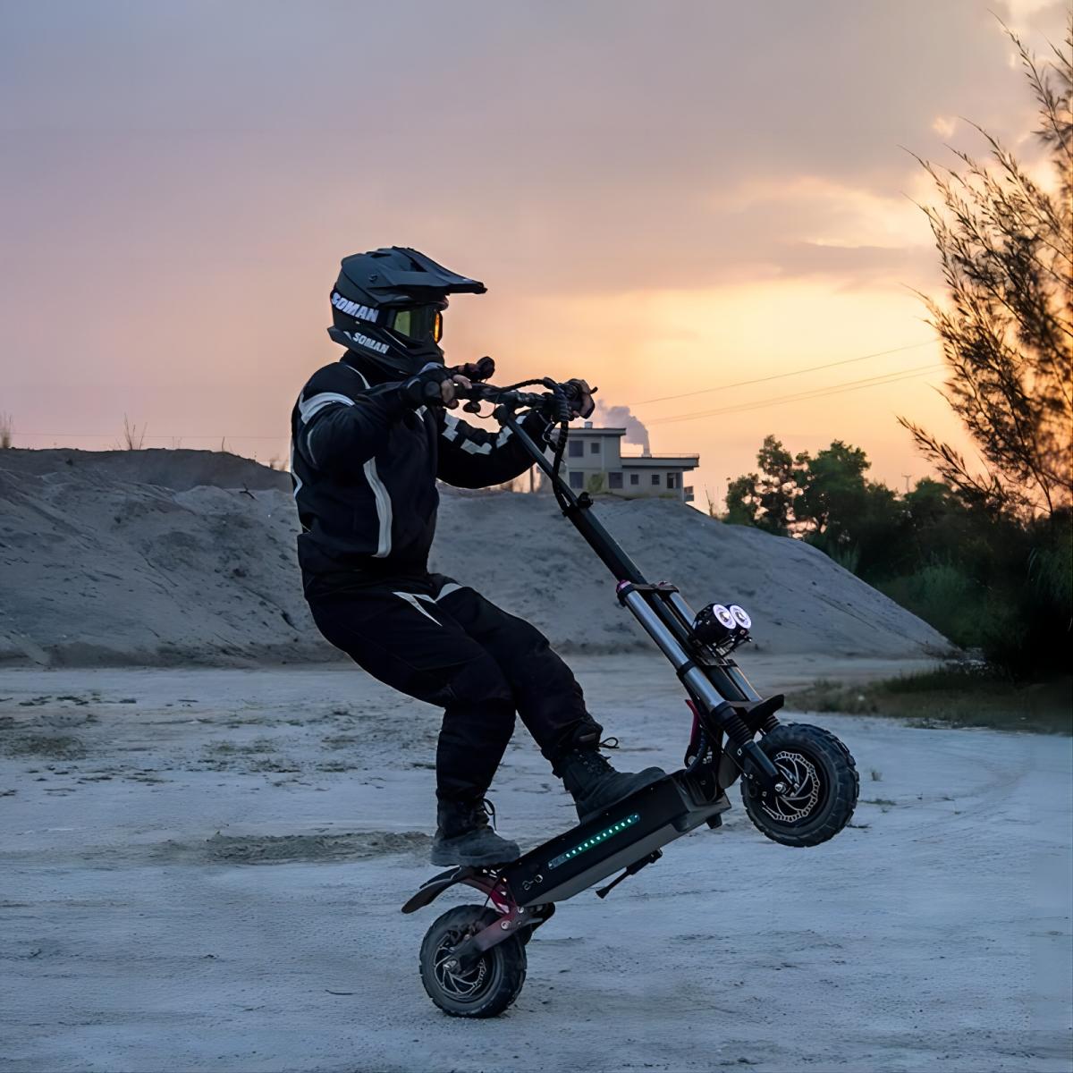 TOURSOR E5B 11" Folding Electric Scooter with Seat 2800W*2 Dual Motors 60V 40Ah Battery