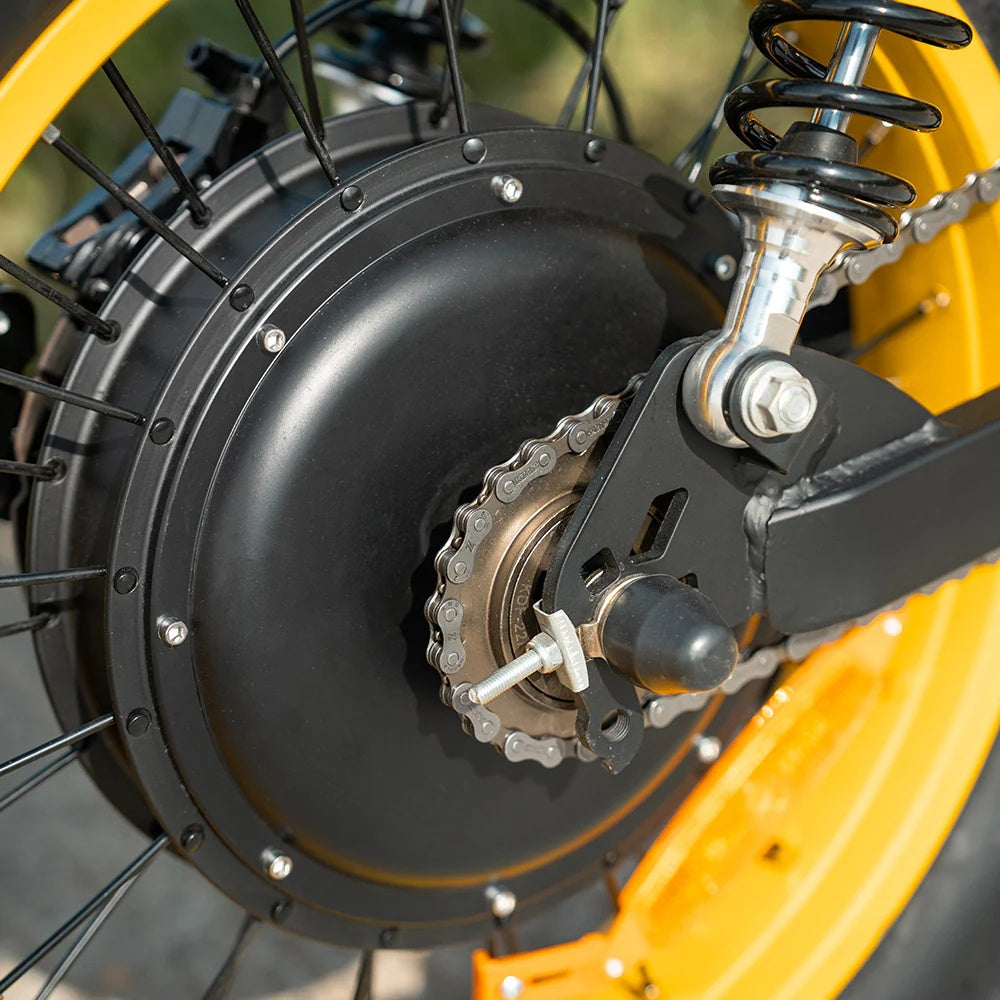 HAPPYRUN G100 Pro Fat Tire Electric Bikes 3000W 72V 33Ah Dual Batteries