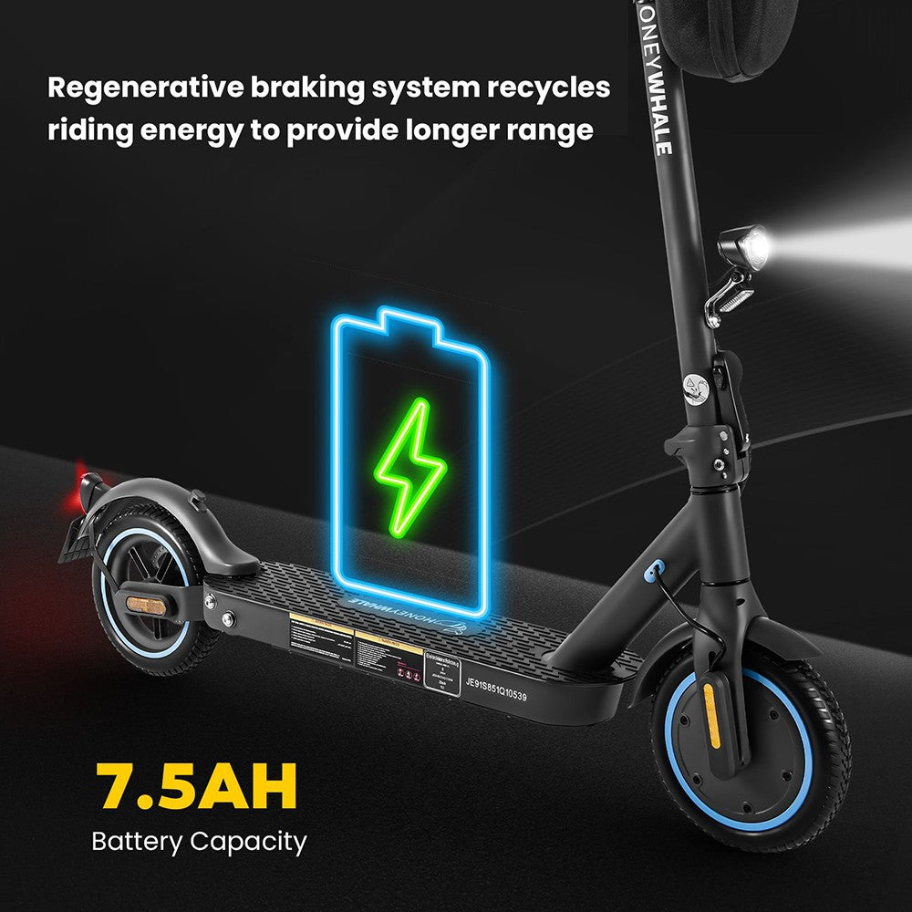 HONEYWHALE E9 8.5" Foldable Electric Scooter 350W Motor 36V 7.5Ah Battery (ABE)