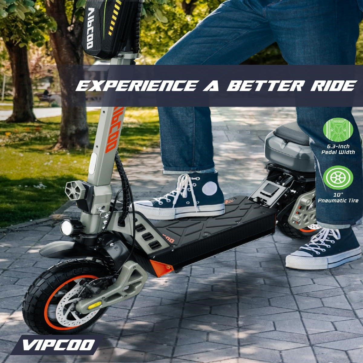 HONEYWHALE VS2 10" Storage Box Commuting Folding Electric Scooter with Seat 700W Motor 48V 13Ah Battery