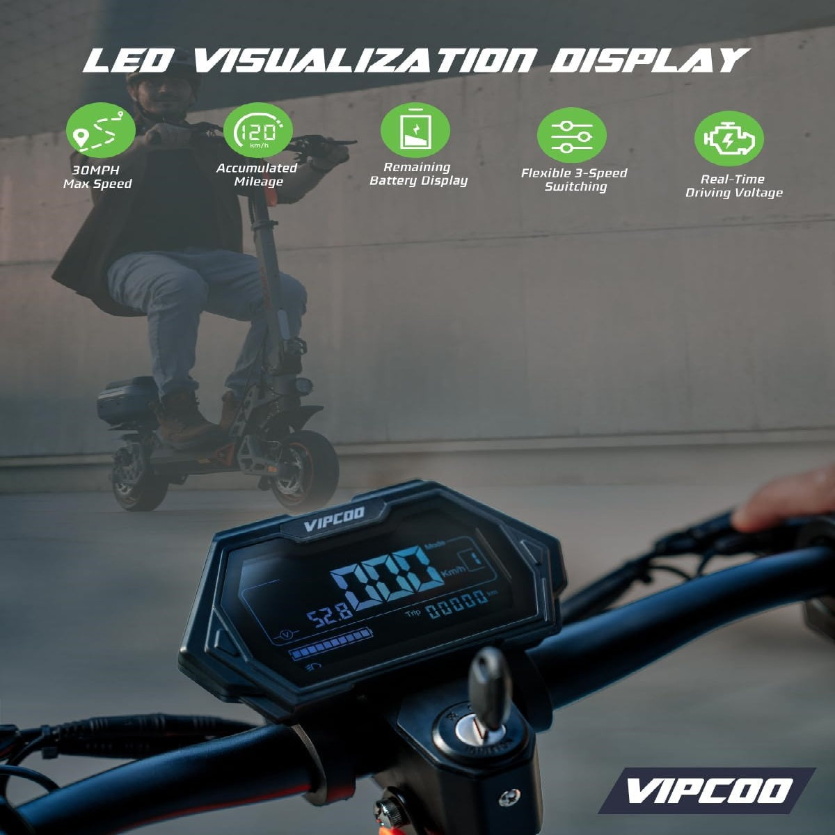 HONEYWHALE VS2 10" Storage Box Commuting Folding Electric Scooter with Seat 700W Motor 48V 13Ah Battery