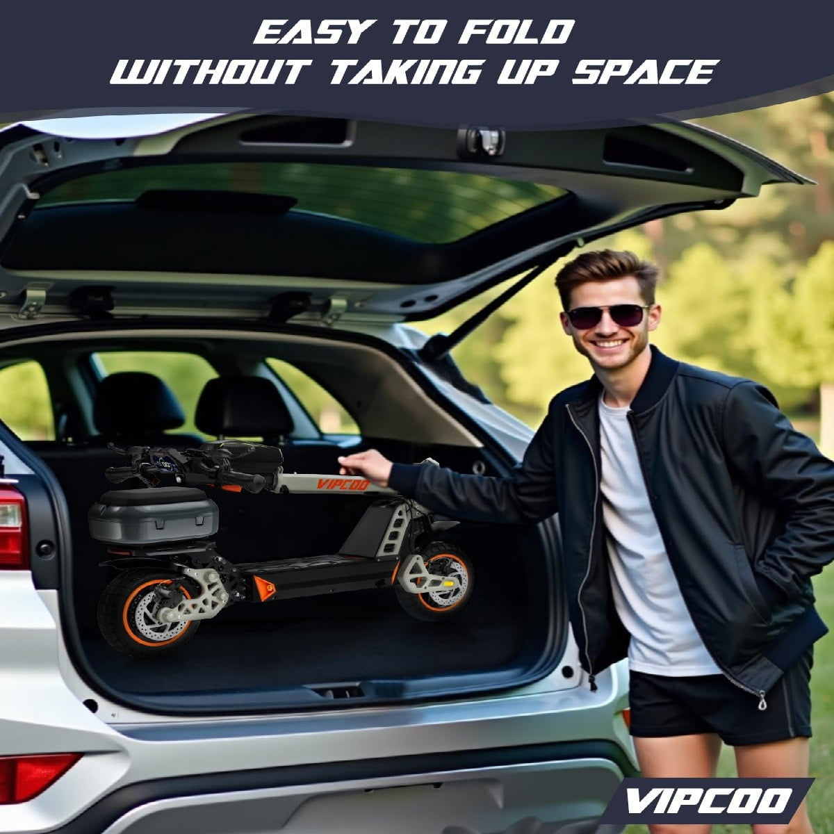 HONEYWHALE VS2 10" Storage Box Commuting Folding Electric Scooter with Seat 700W Motor 48V 13Ah Battery