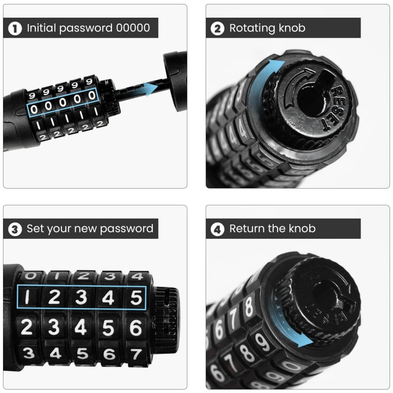 GLEERIDE Lock for Electric Bike, Portable for Adults and Teens