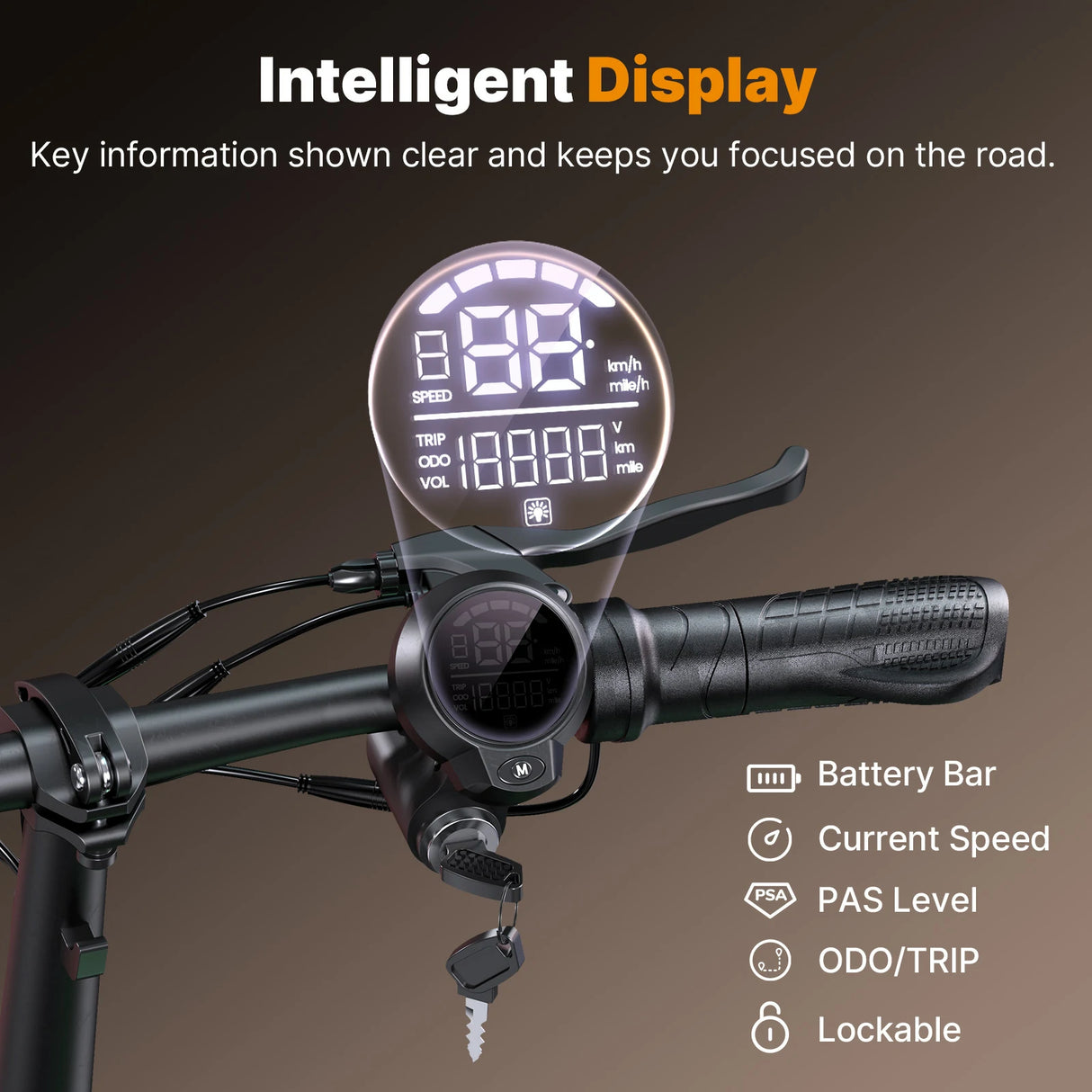 ISINWHEEL HyperX 14" Electric Scooter with Seat & Basket 700W Motor 48V 10Ah Battery