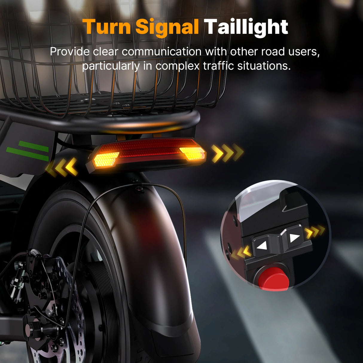 ISINWHEEL HyperX 14" Electric Scooter with Seat & Basket 700W Motor 48V 10Ah Battery