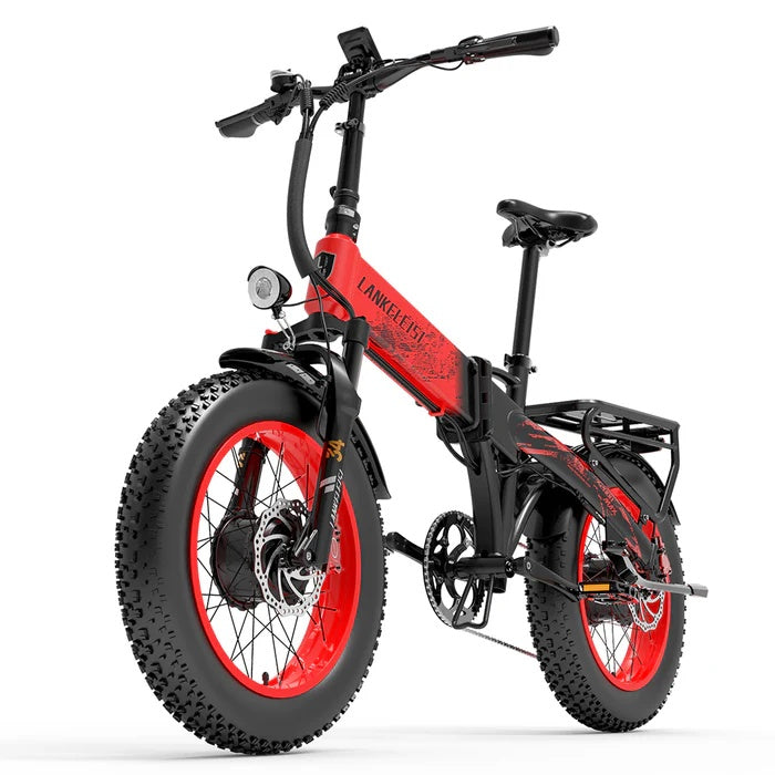 LANKELEISI X2000 MAX 20" Foldable Electric Bike 2000W Dual Motor 48V 20Ah Battery