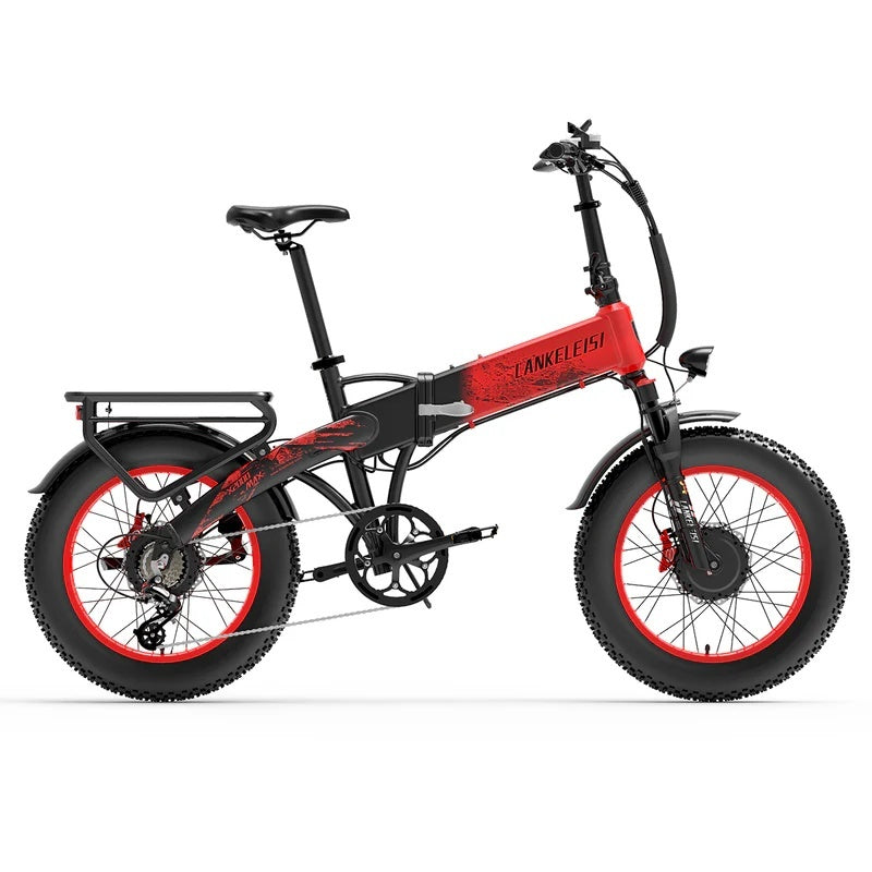 LANKELEISI X2000 MAX 20" Foldable Electric Bike 2000W Dual Motor 48V 20Ah Battery