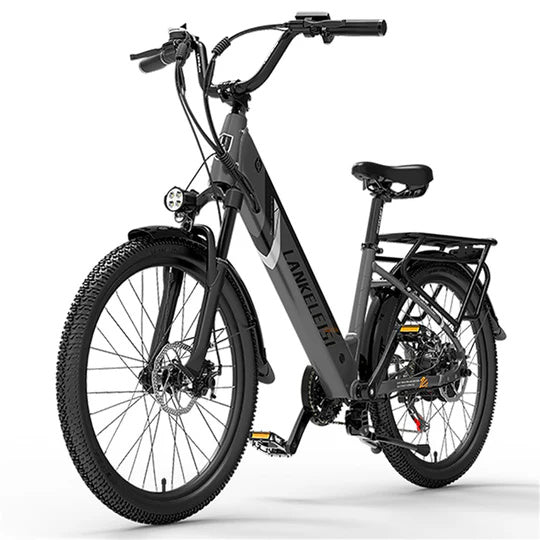LANKELEISI ES500 Pro 24" Electric City Bike 500W Motor 48V 14.5Ah Battery