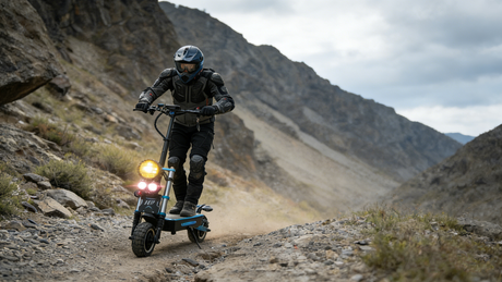 GleeRide H7 Off-Road Electric Scooter Review: Dual 3000W Motors, 55-Mile Range & Rugged Performance