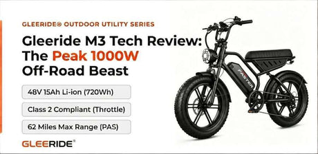 Gleeride M3 Review: Ultimate Peak 1000W Off-Road Electric Bike
