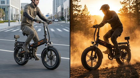 The Best US Fat Tire Commuter E-Bike | 35 MPH Top Speed (Instant Toggle to 20/28 MPH Street Legal) • 1500W Peak • UL Certified Safety • Full Suspension • 65 Miles Range • 400 lbs Capacity