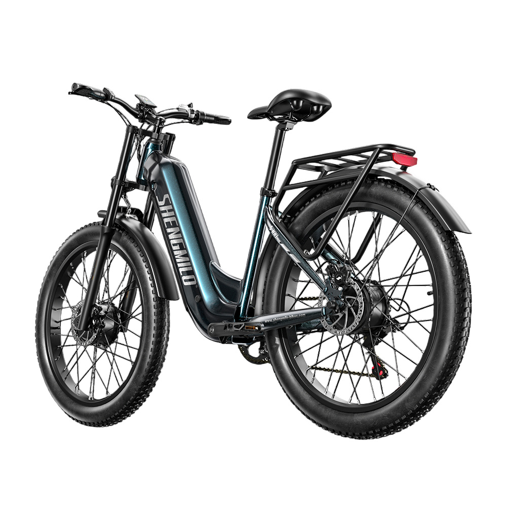 SHENGMILO S700 Pro 26" Step-Thru Fat Tire Electric City Bike 1000W*2 Dual Motor 48V 25Ah Battery