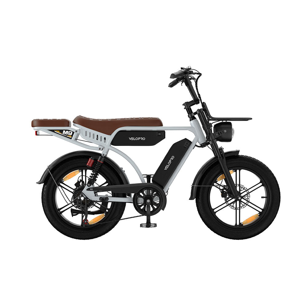Velopro M9  20'' 250W Retro Dual-Battery Fat Tire E-Bike 48V 35Ah battery