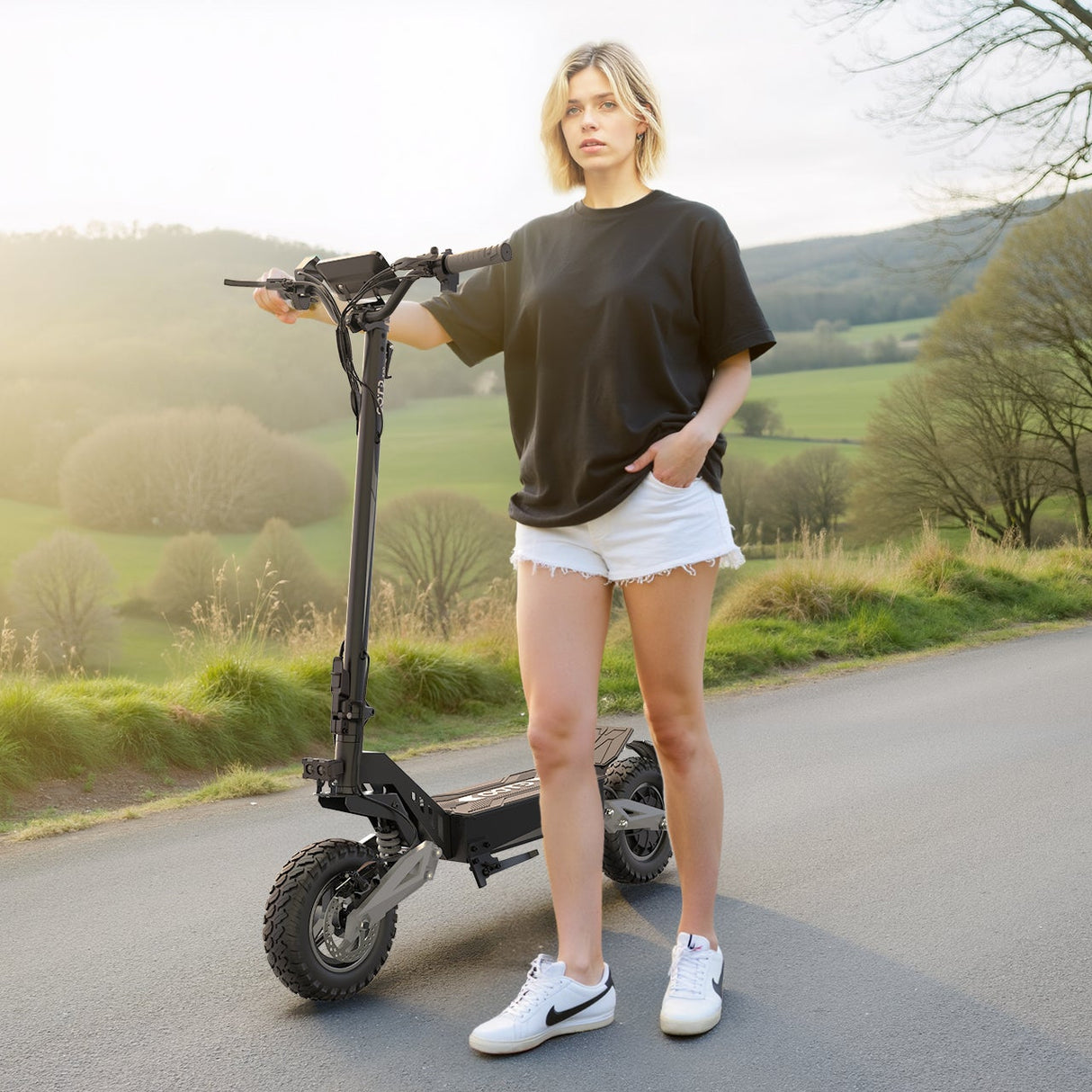OOTD T10 11" All-Terrain Electric Scooter 500W Motor 48V 13.5Ah Battery