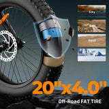 URLIFE T9 20" Off Road Electric Bike 250W Motor 48V 15.6Ah Battery (UK&EU Version)