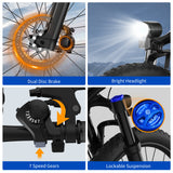 ZDZA ZA04 26" Mountain Electric Bike 350W(1000W Peak) Motor 36V 10.4Ah Battery