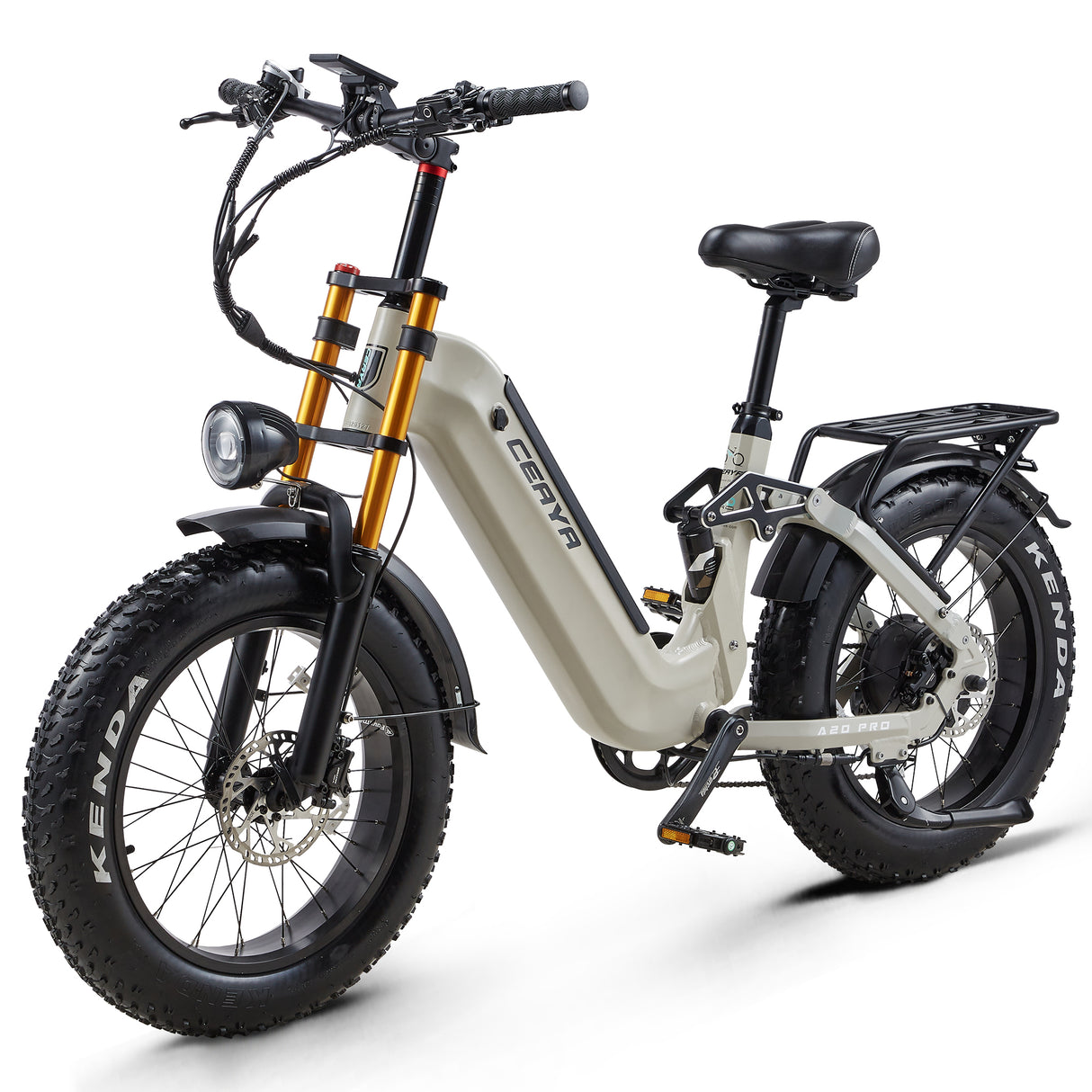 CEAYA A20 Pro 20" Fat Tire Electric All-Terrain Bike  500W Motor 48V 20Ah Battery