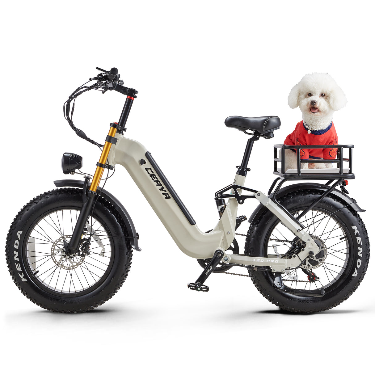 CEAYA A20 Pro 20" Fat Tire Electric All-Terrain Bike  500W Motor 48V 20Ah Battery