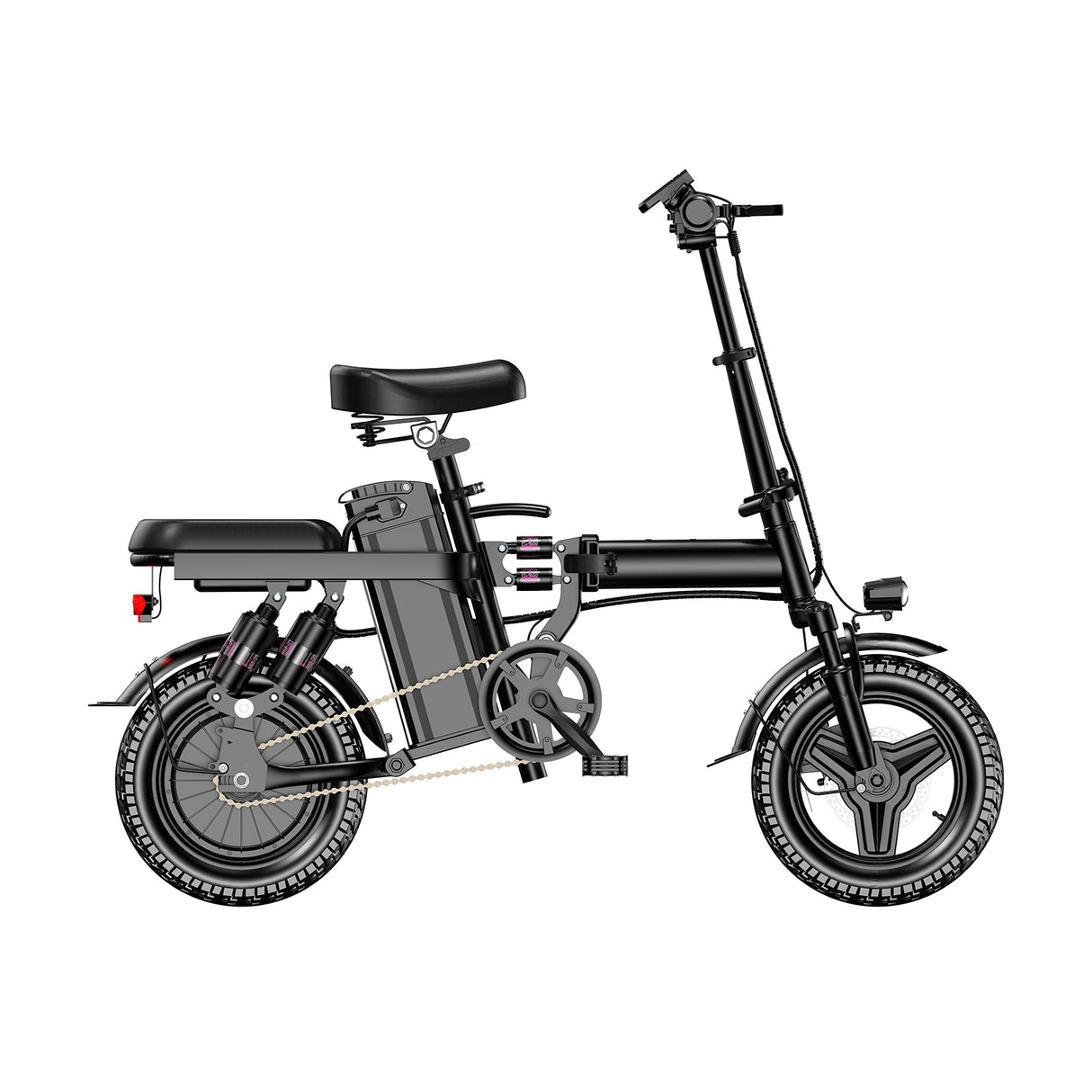 GLEERIDE A9 STAR 14" Folding E-Bike 500W Motor 48V 15Ah Battery