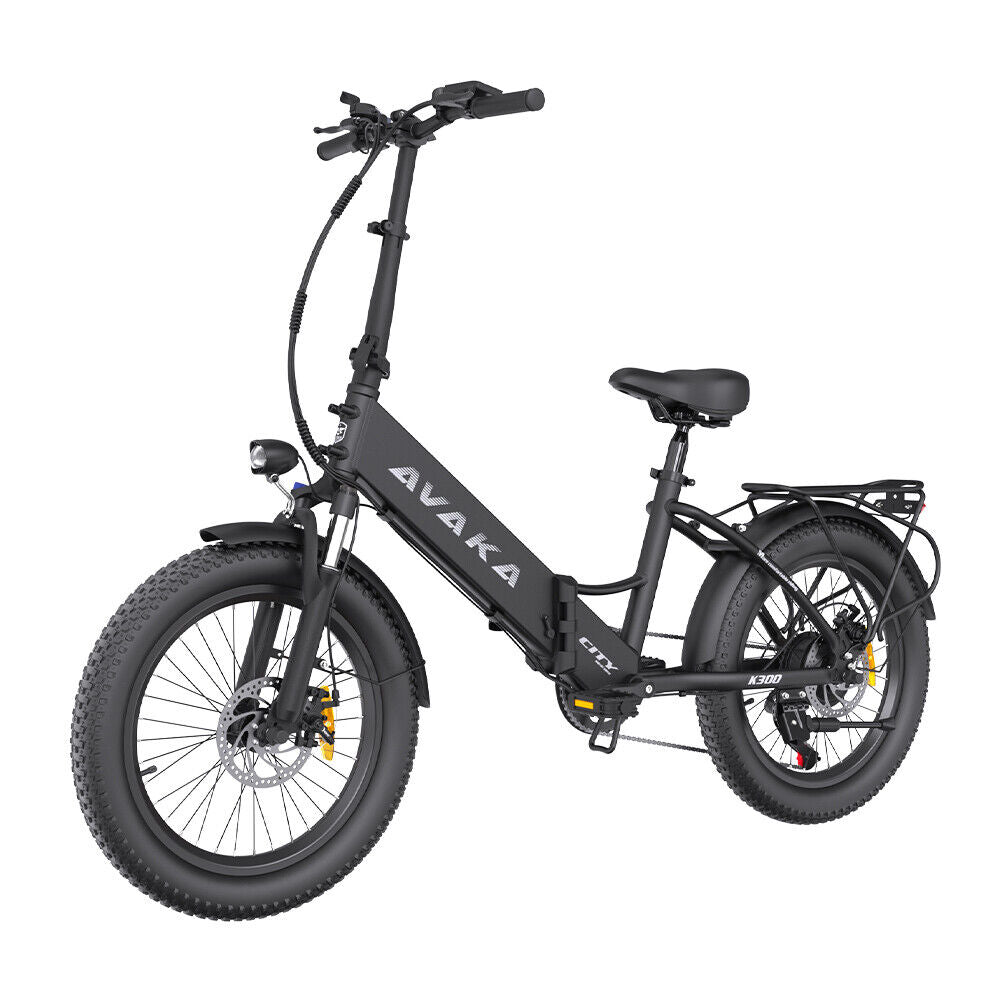 watseka electric bicycle AVAKA K300 20" Folding Electric City Bike 350W Motor 36V 16Ah Battery – Gleeride