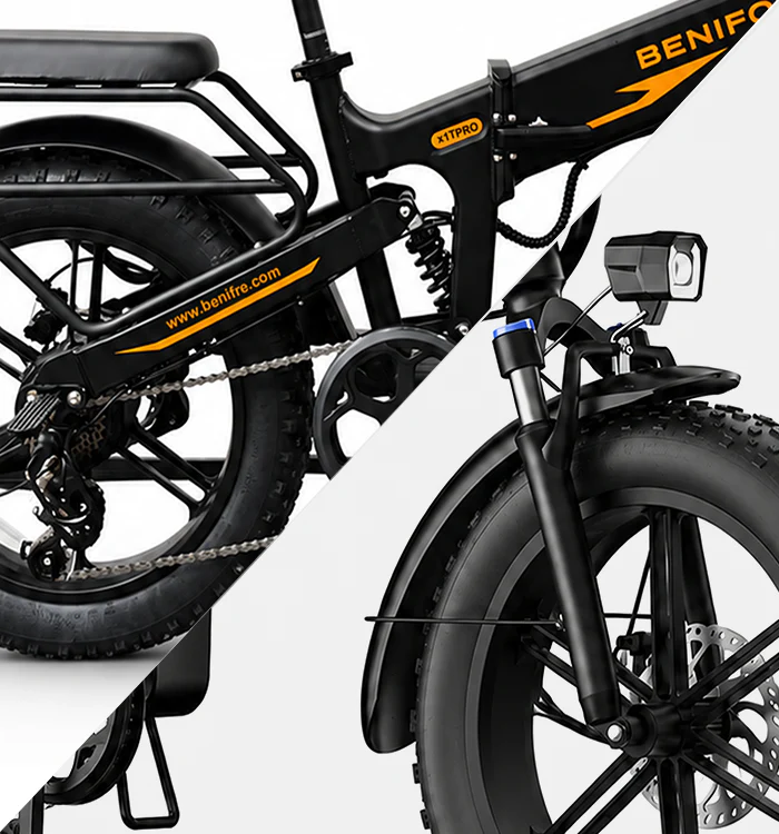 BENIFORE X1T PRO 20" Fat-Tire E-Bike 15000W Peak Motor 48V 20Ah Battery