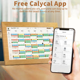 CALYCAL NB55 10.1" Wall Mounted Digital Calendar Free Subscription & Recording Function