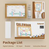CALYCAL NB55 10.1" Wall Mounted Digital Calendar Free Subscription & Recording Function