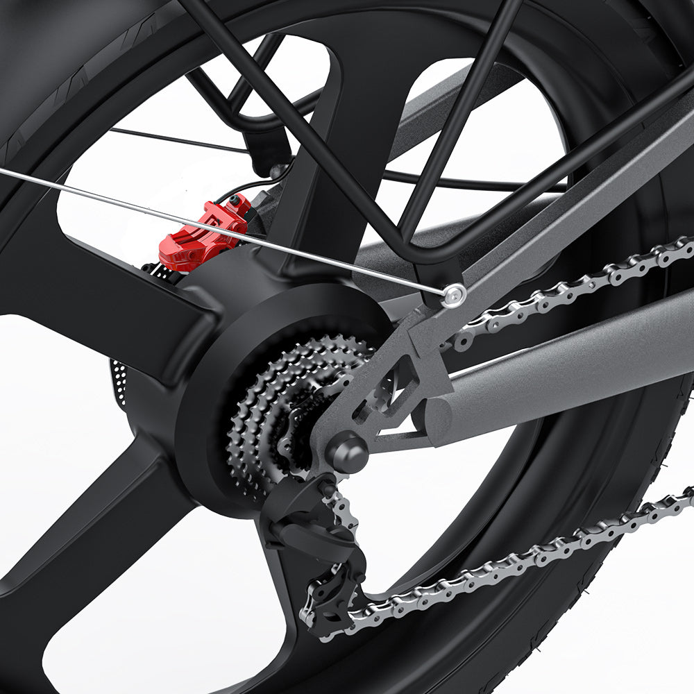 COSWHEEL T26 26" Fat Tire Off-Road Electric Bike 1000W Motor 48V 25Ah Battery