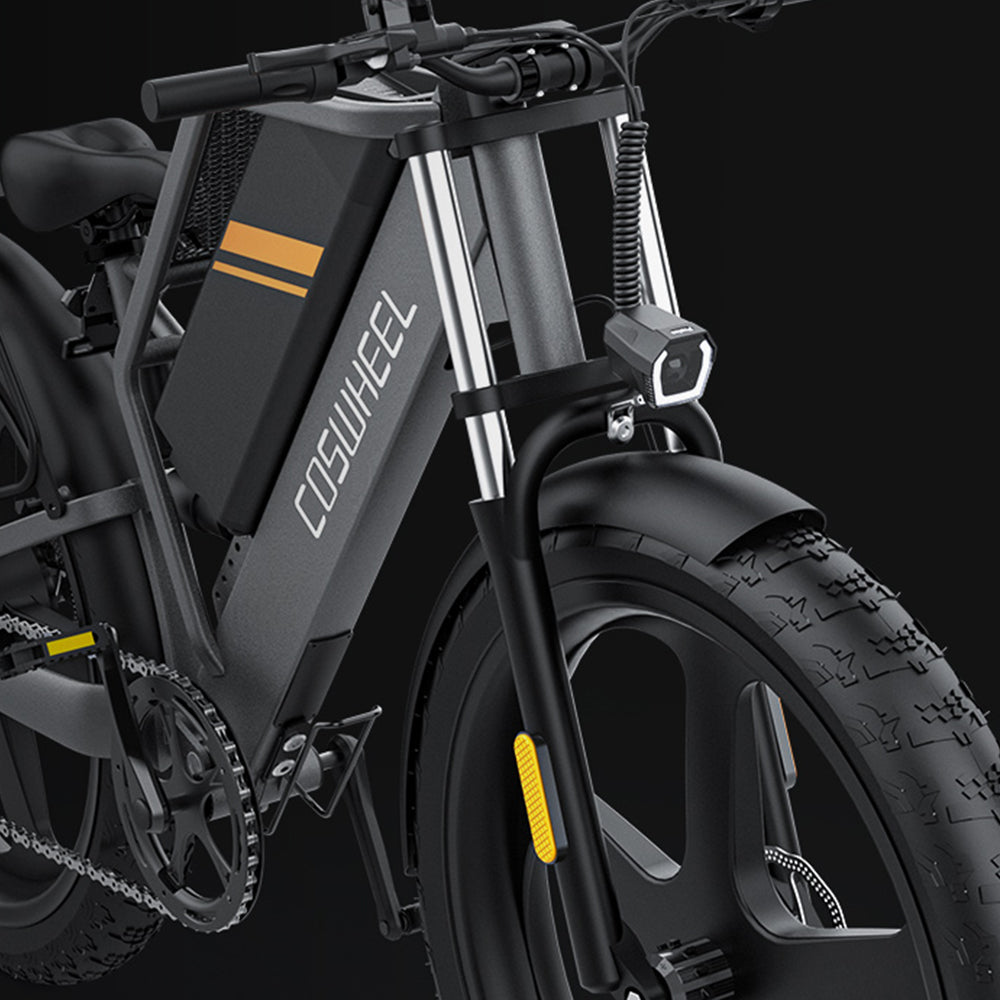 COSWHEEL T26 26" Fat Tire Off-Road Electric Bike 1000W Motor 48V 25Ah Battery