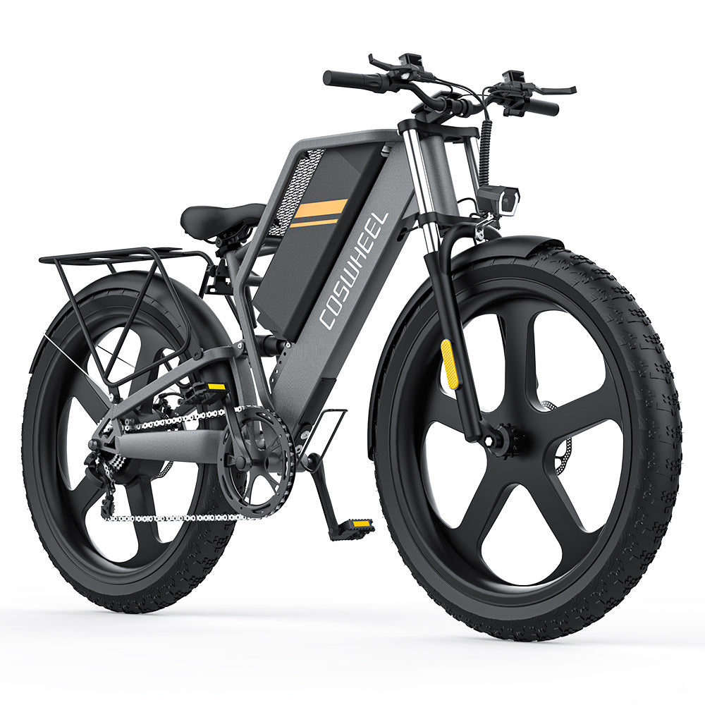COSWHEEL T26 26" Fat Tire Off-Road Electric Bike 1000W Motor 48V 25Ah Battery