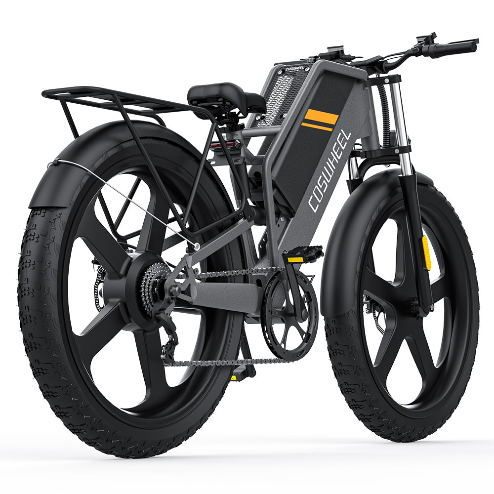 COSWHEEL T26 26" Fat Tire Off-Road Electric Bike 1000W Motor 48V 25Ah Battery