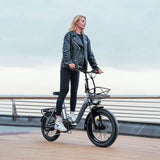 COSWHEEL Y20L 20" Step-Thru Folding Electric Bike 500W Motor 48V 15Ah Battery