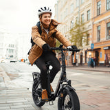 CYCROWN Free 20" Step-Thru Fat Tire All-Terrain Electric Bike 1000W Peak Motor 48V 15.6Ah Battery